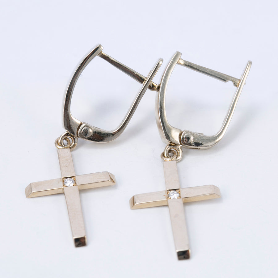 Cross earrings